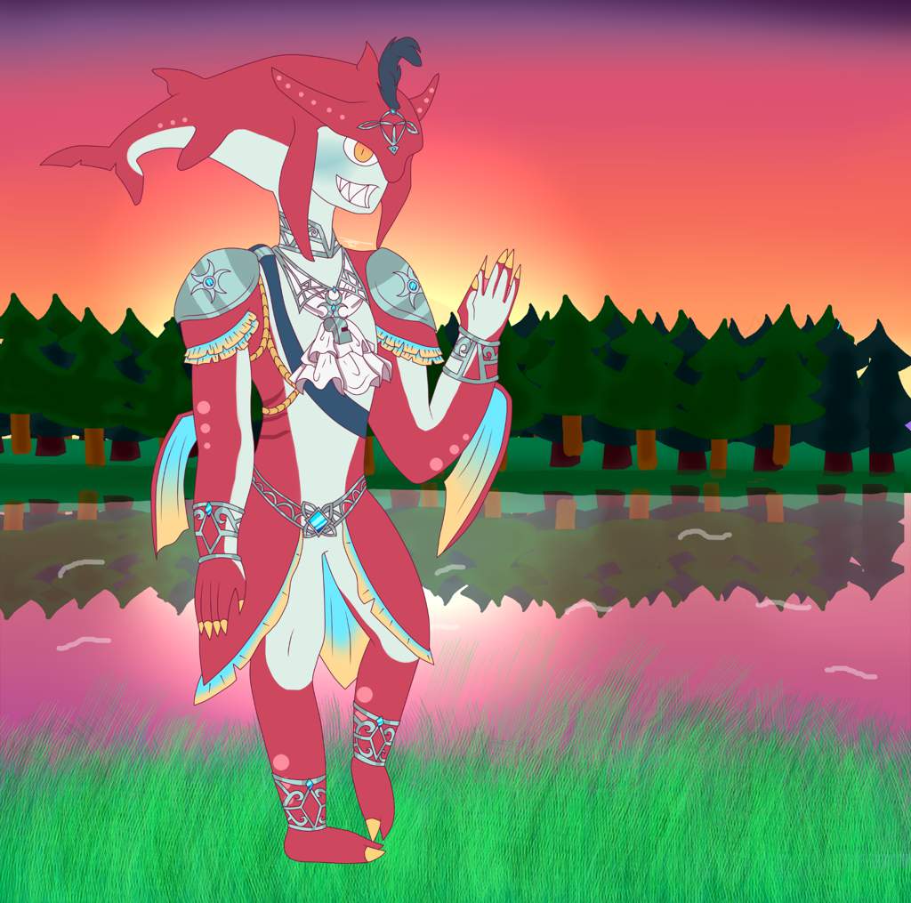 Sidon Prince Of Zora Fanart Without Shades 4/5 Zelda Amino