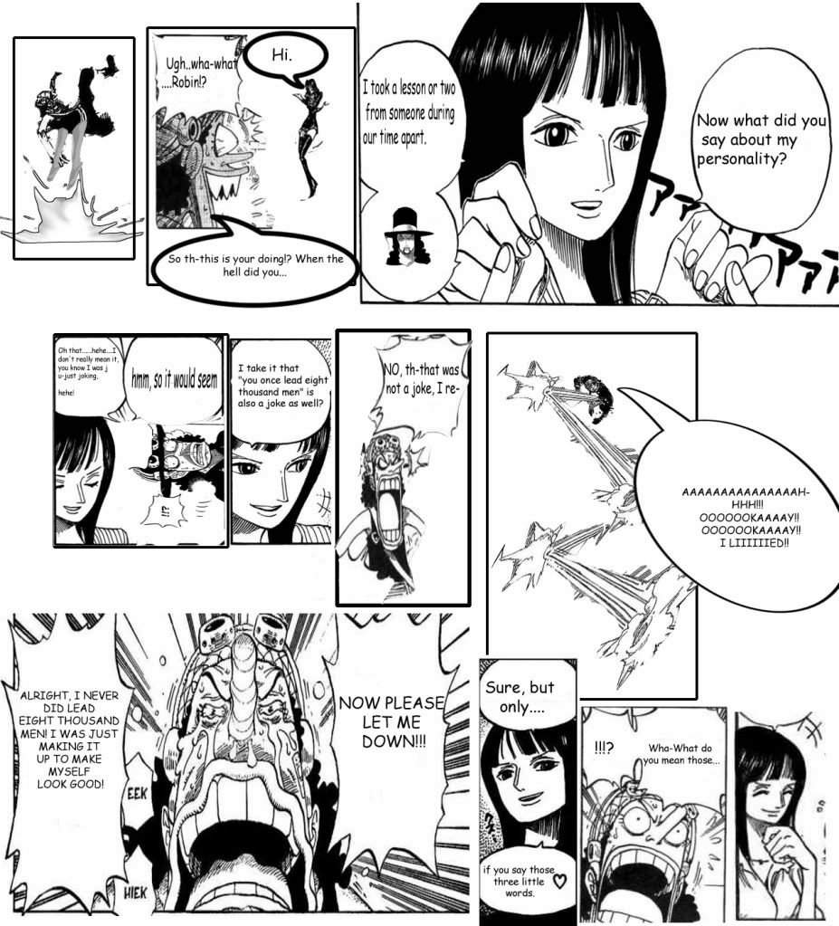 A funny old little comic I made that where Robin uses Geppo | One Piece ...