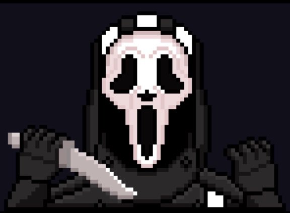 Ghost face from Dead by Daylight! ^-^ | Pixel Art Amino