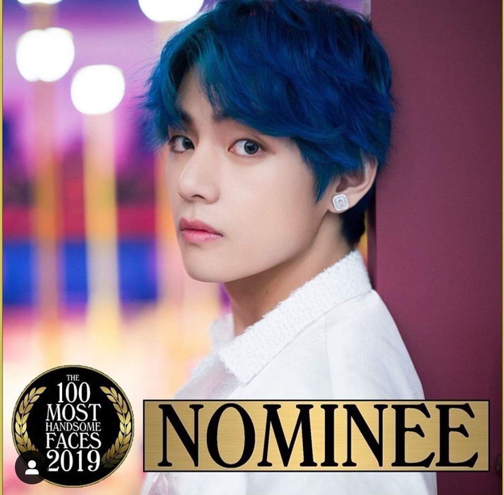 Bts S V Is Nominated For The 100 Most Handsome Faces Of 19 List Kim Taehyung Amino