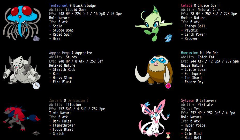 Top 7 Personal Gen 7 Teams Pokemon Amino