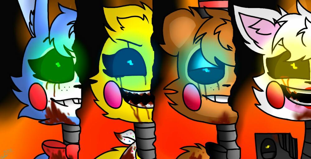 Dibujo del póster de fnaf 2 | FNaF Amino [ Español ] Amino