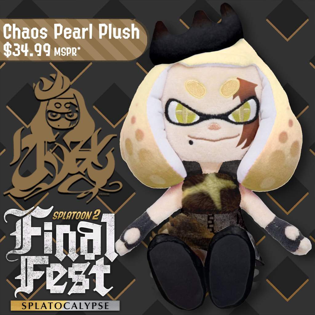 splatoon 2 pearl plush