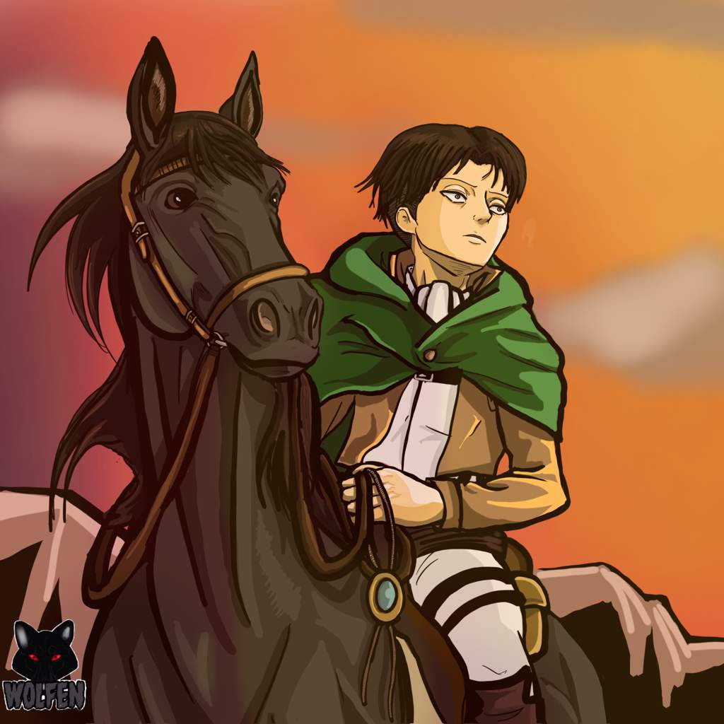 Levi and horse | Attack On Titan Amino