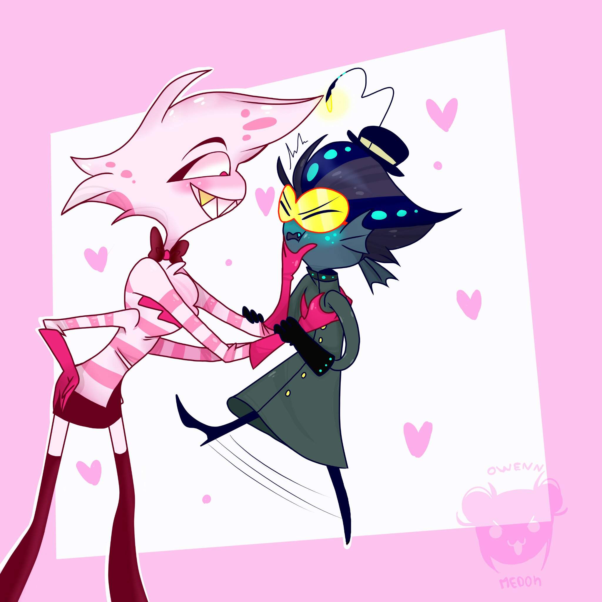 Cute slutty spider and precious babyfish boy💖💙 | Hazbin Hotel (official ...