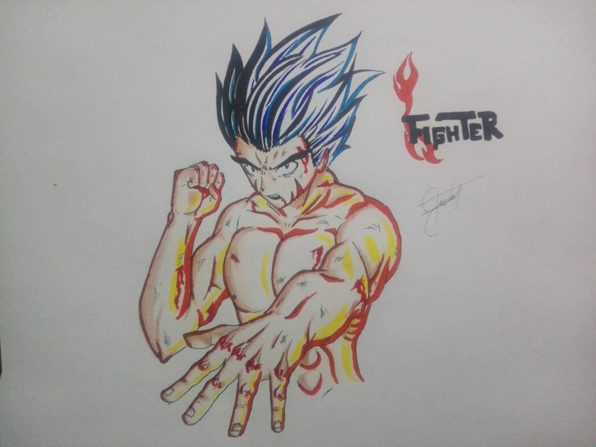 Fan art zenko del (comic manga) Fighter | Arte Anime Amino Amino