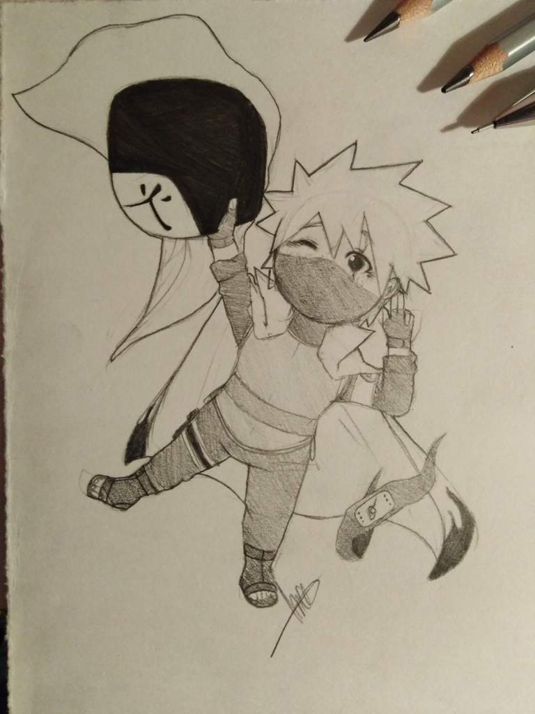 Chibi Sixth Hokage Kakashi Hatake Doodle Naruto Amino