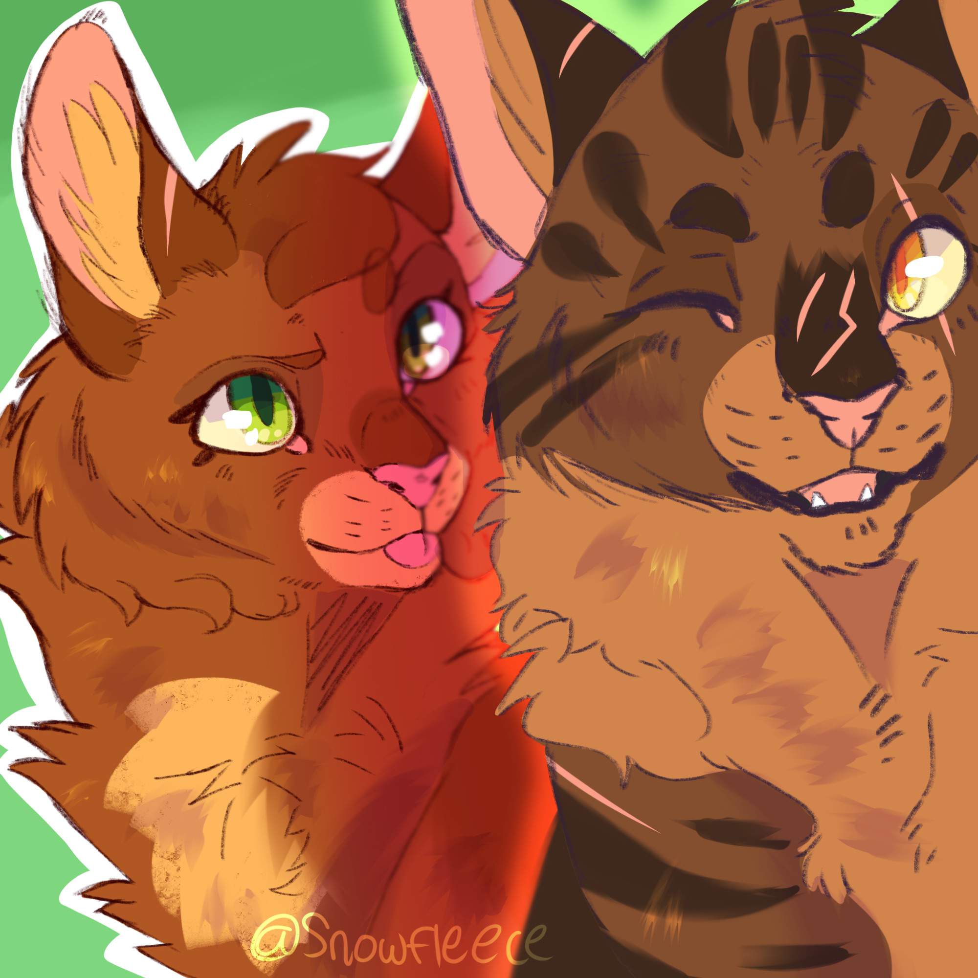 bramblestar and squirrelflight | Warriors Amino Amino