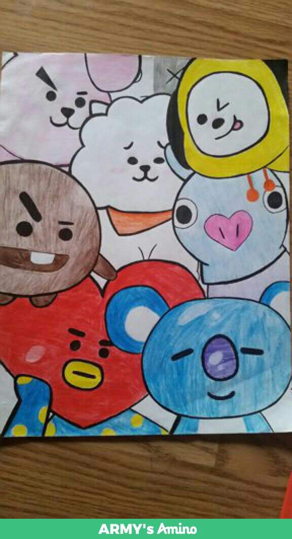 BT21 Drawing! | K-Pop _ Amino