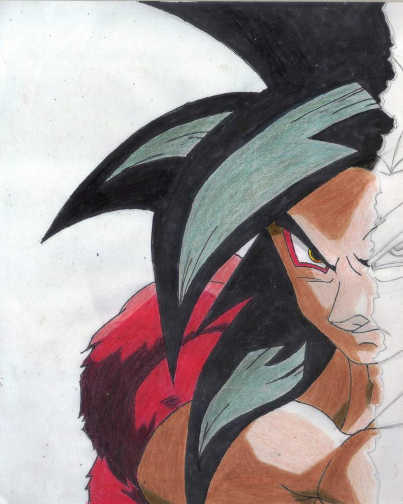 Dibujo De Goku Ssj4 Mitad Anime Mitad Realista Arte Anime Amino Amino