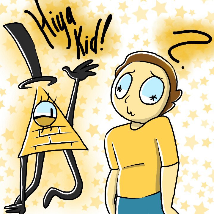 !Bill cipher meets morty! | Rick And Morty Amino