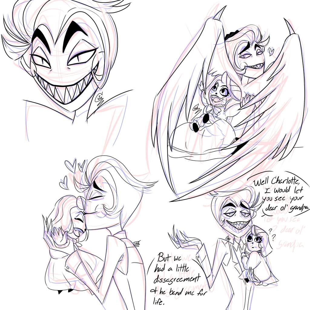 Quick Lucifer and Charlie sketch💛 | Hazbin Hotel (official) Amino