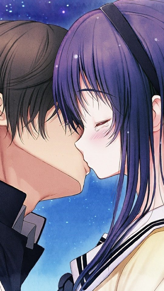 Фото аниме поцелуй в губы