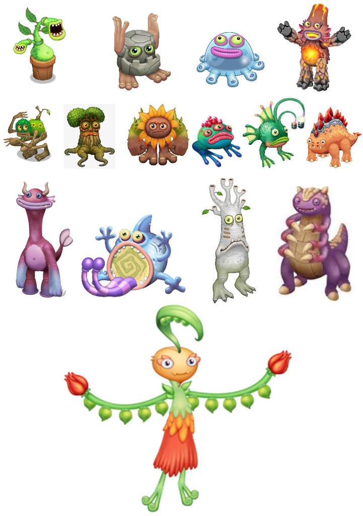my singing monsters how to breed these are the monsters in correct ...