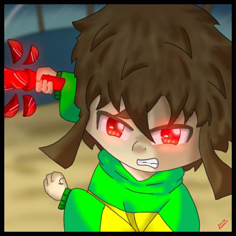 Glitchtale Chara Digital Art! | Animation Art + MAP Amino