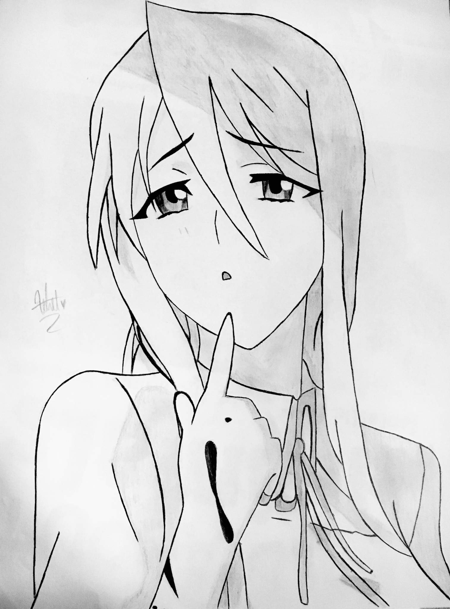 Drawing: Shizuka Marikawa (Highschool Of The Dead) | Anime Amino