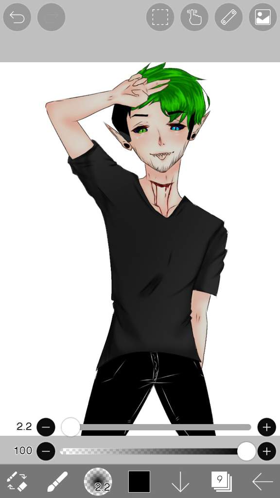 Antisepticeye drawing (im sorry ._.) | Darkiplier & Antisepticeye~ Amino