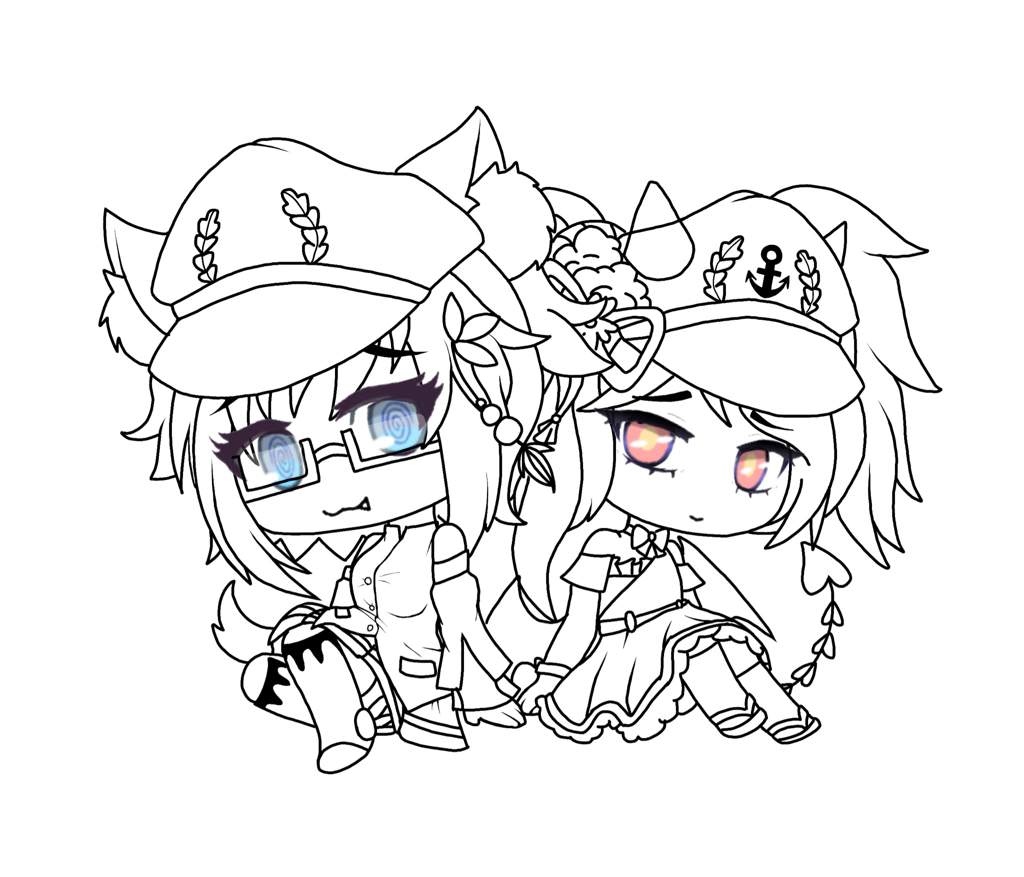 Gacha Club Drawing Outline