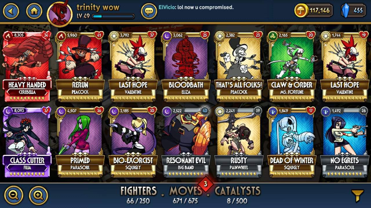 And here are my fighters for skullgirls mobile ^^ | 💀Skullgirls💀 Amino