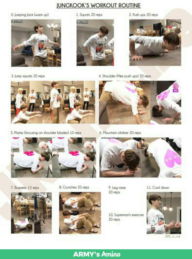 Jungkook's Workout Routine | ARMY's Amino