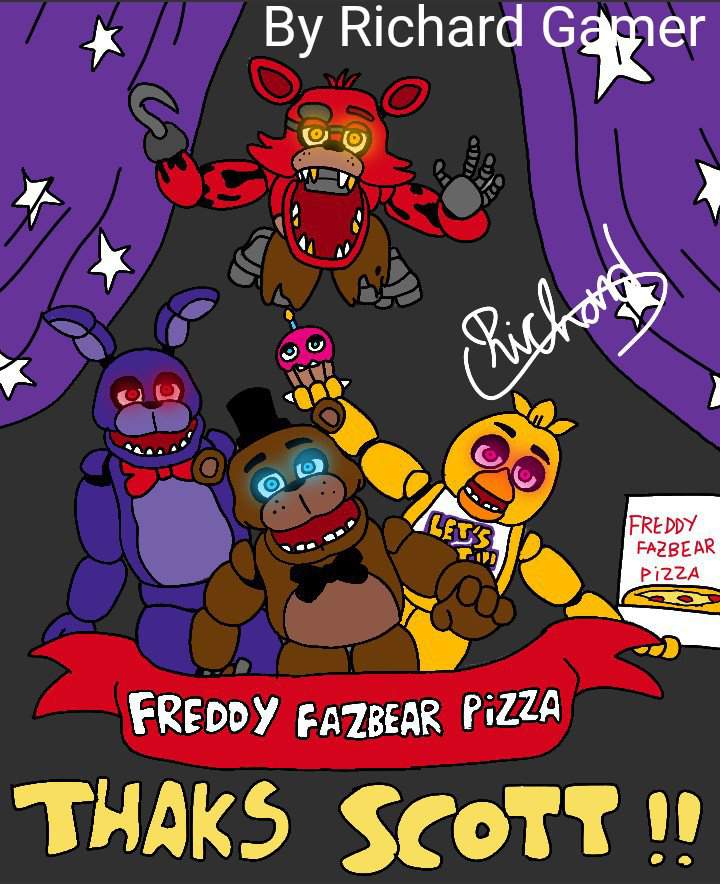 Dibujo para el cumpleaños de fnaf! (Hecho por mi) | FNaF Amino ...