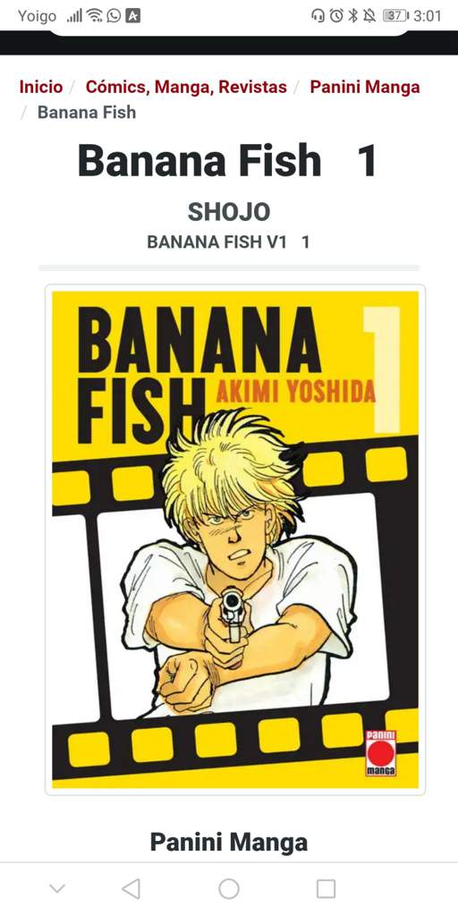 Banana Fish En Espana Banana Fish Espanol Amino