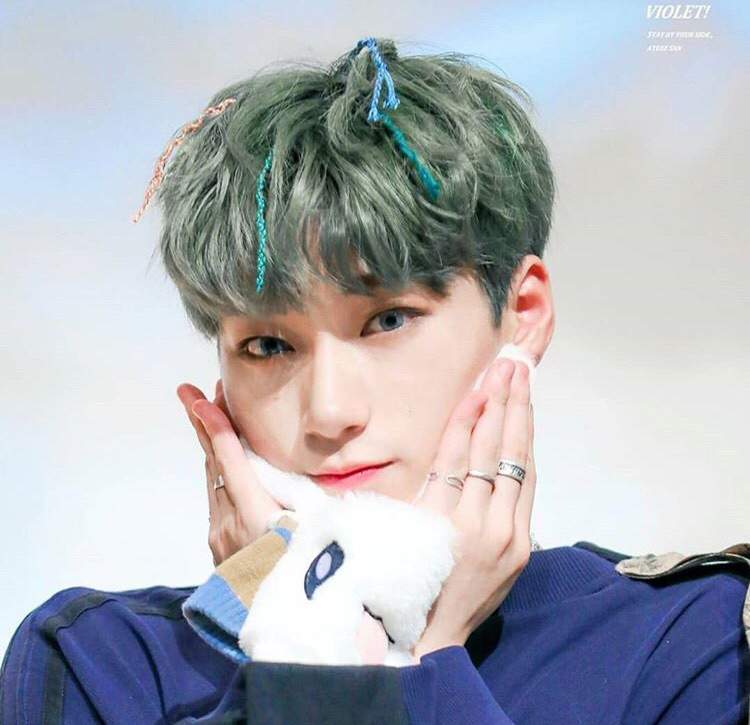 green haired san appreciation post | ATEEZ 에이티즈 AMINO Amino