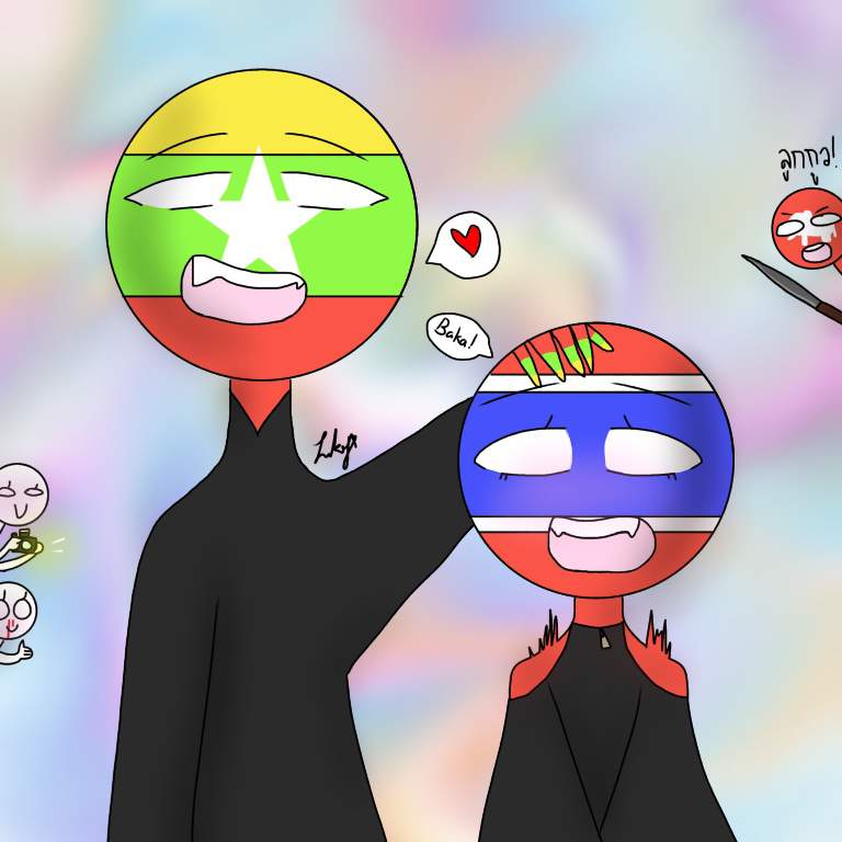 Myanmar x Thailand XD | •Countryhumans Amino• [ENG] Amino