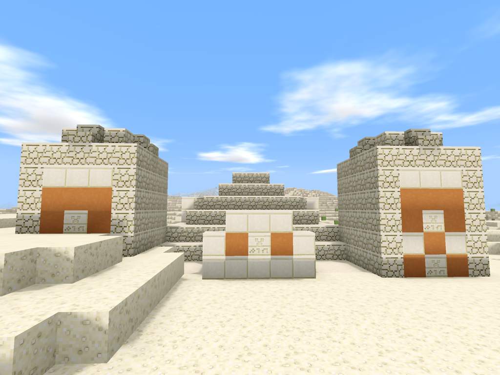 DESERT TEMPLE/PILLAGER OUTPOST/VILLAGE COMBO | Minecraft Amino