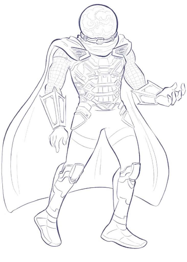600 Spider Man Mysterio Coloring Pages  Best Free