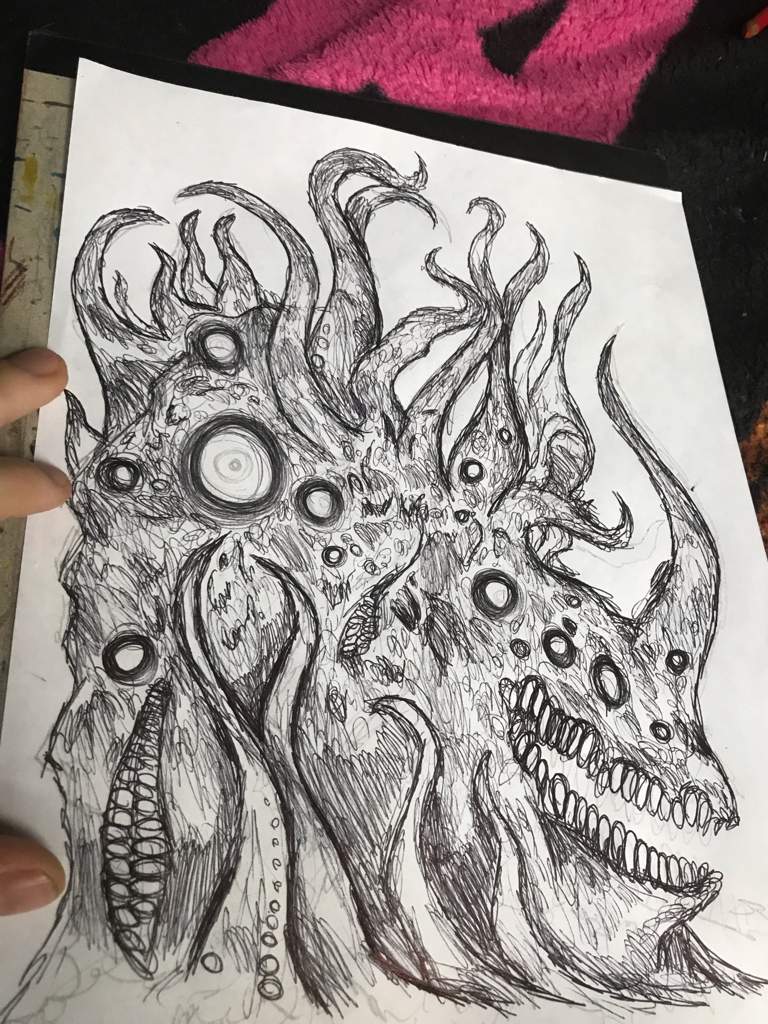 Yog-Sothoth is the gate (traditional art) | Horror Amino