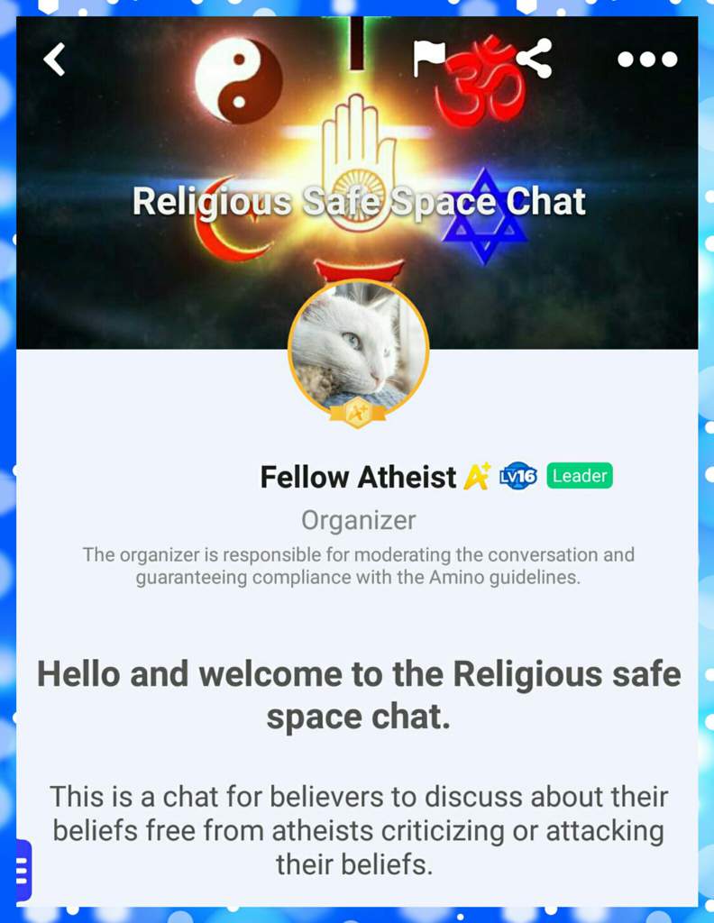 Featured Chatroom Religious Safe Space Chat Atheist Amino