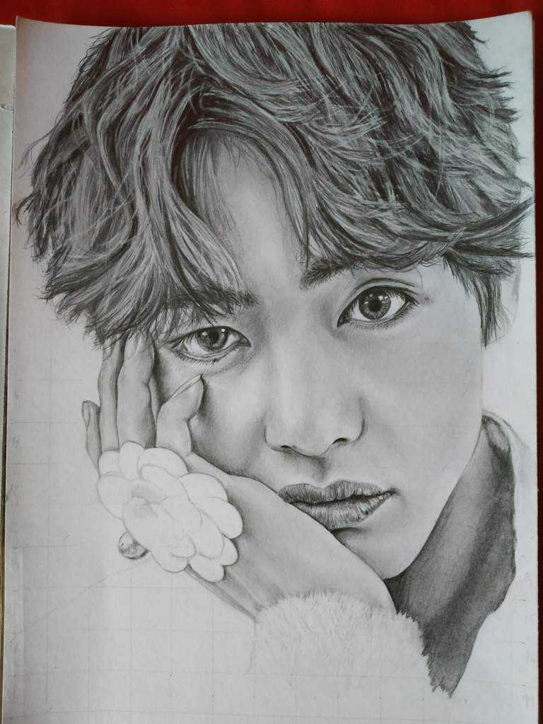 Taehyung pencil drawing FA | ARMY's Amino