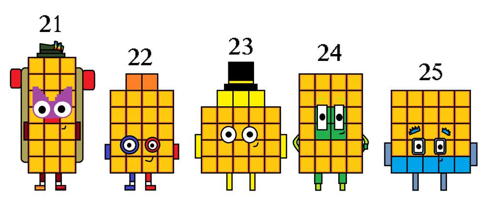 Numberblocks 21 - 25 | ♡Official Numberblocks Amino♡ Amino