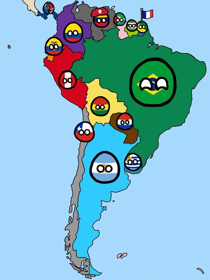 Map of South America | Polandball Amino