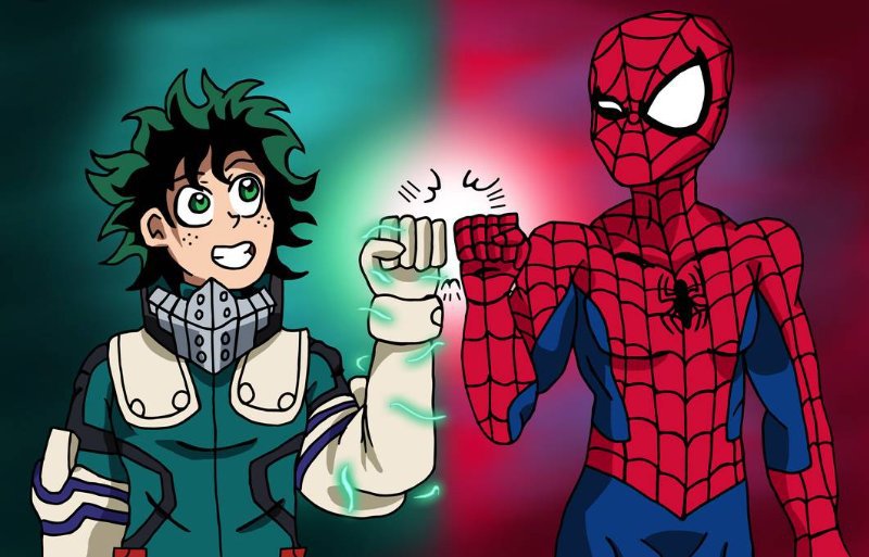 ?️Spider-man and Deku⚡ Team Duo!!!| | Spider-Man Amino