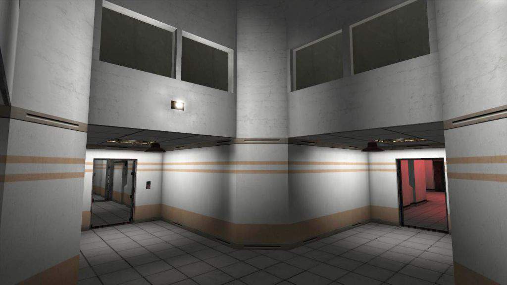 Зона содержания. SCP Containment Breach коридор. SCP CB коридоры. Офисная зона SCP SL. SCP Secret Laboratory коридоры.