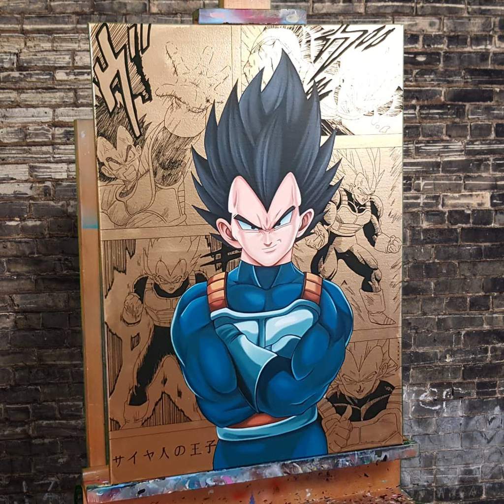 majin vegeta painting