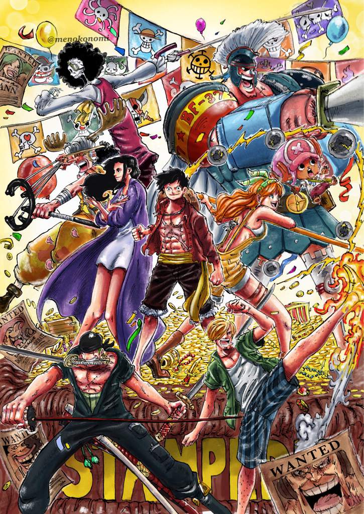 One Piece Stampede Fanart Dowload Anime Wallpaper Hd - excalibur face meme roblox amino meme on me me
