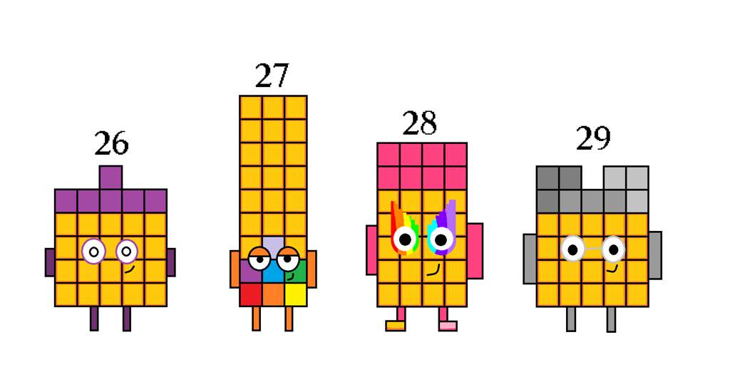 Numberblocks 26 - 29 (Fan-Made) | ♡Official Numberblocks Amino♡ Amino