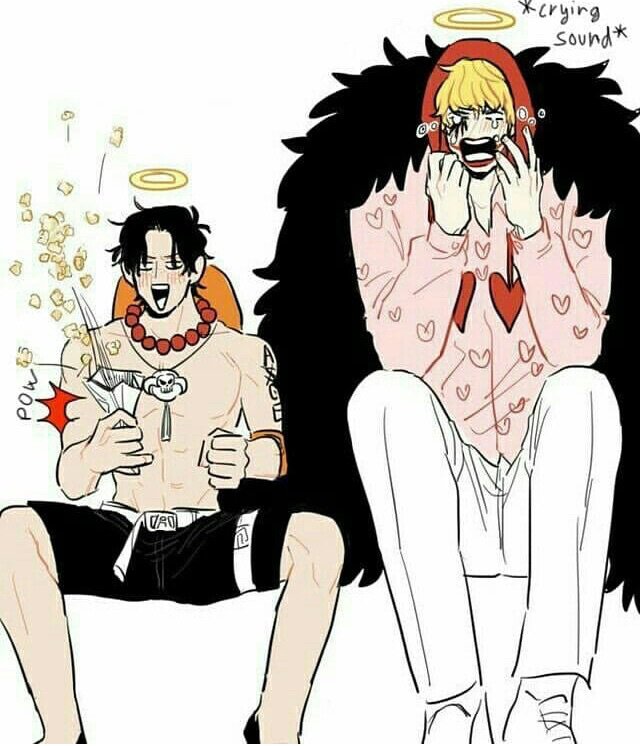 Ace & Corazon watching dressrosa arc together! | One Piece Amino