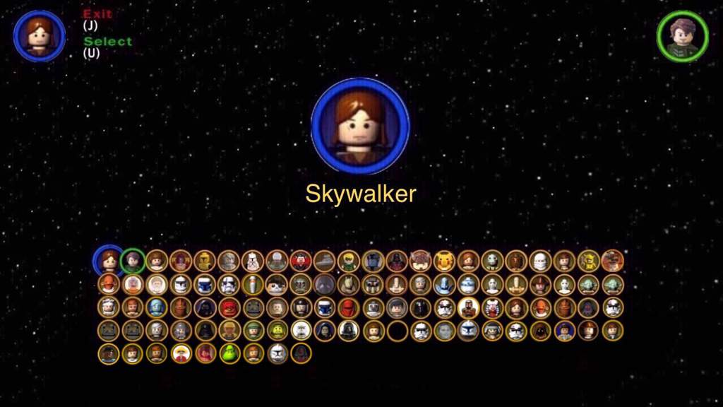 Lego Star Wars Legends Character Grid 