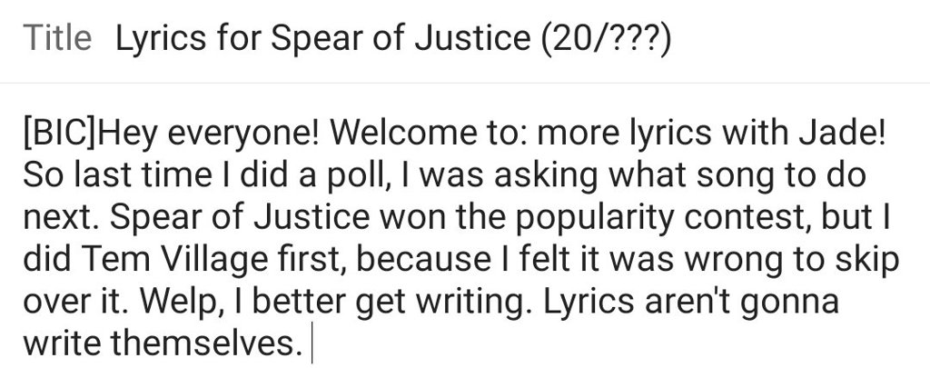 Lyrics For Spear Of Justice Undertale Amino