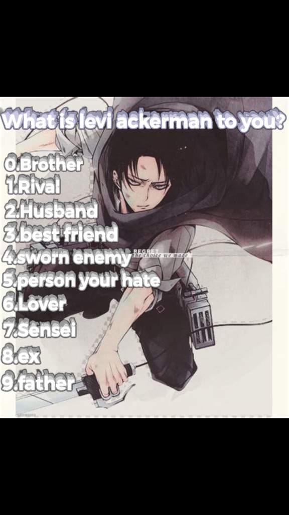 What is Levi Ackerman to you? | Attack On Titan Amino