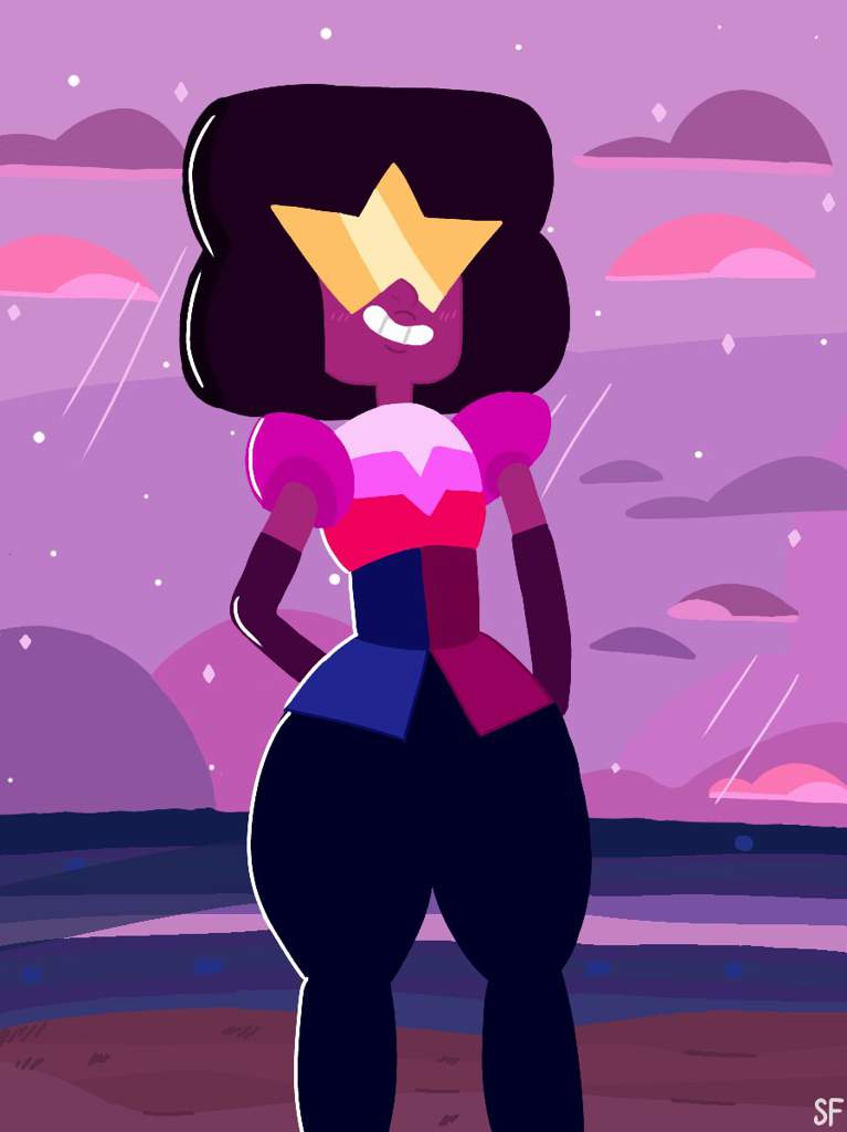 🌊 Garnet: Beach Drawing 🐚 | Cartoon Amino