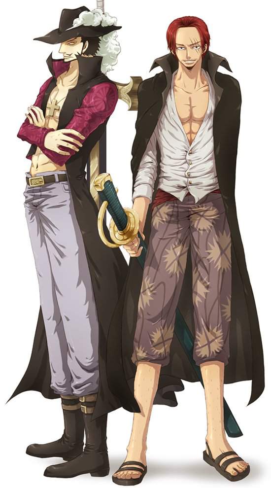 How strong are Shanks + Mihawk in comparison to Akainu + Aokiji? | One ...