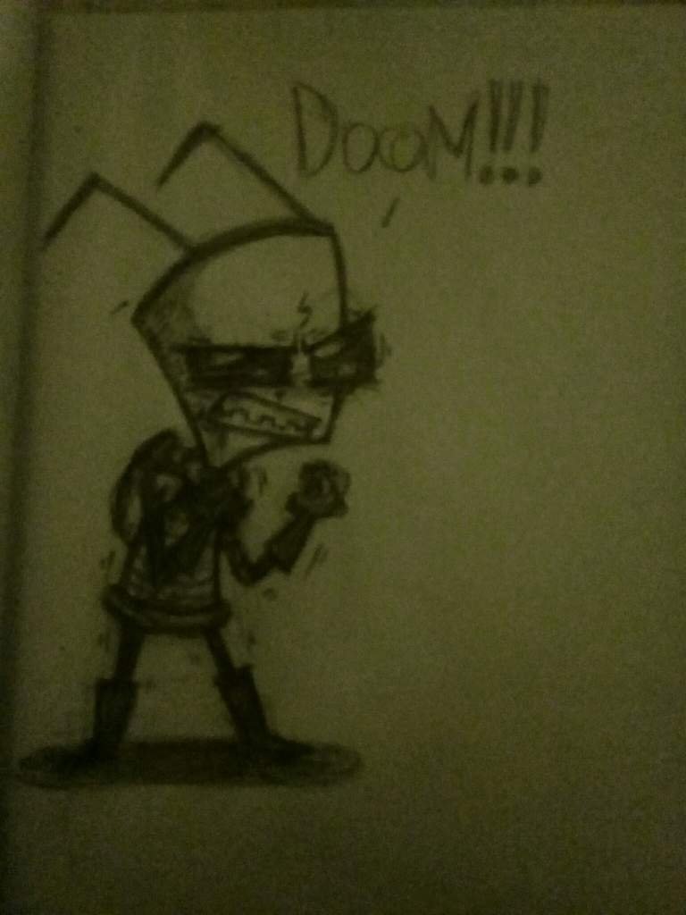 my attempt at drawing in the Invader Zim style (first post ...
