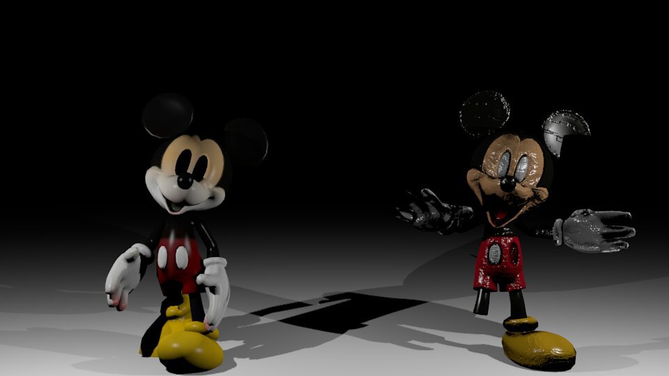 Unfinished Mickey and Unwanted Mickey Model | Five Nights at Treasure ...