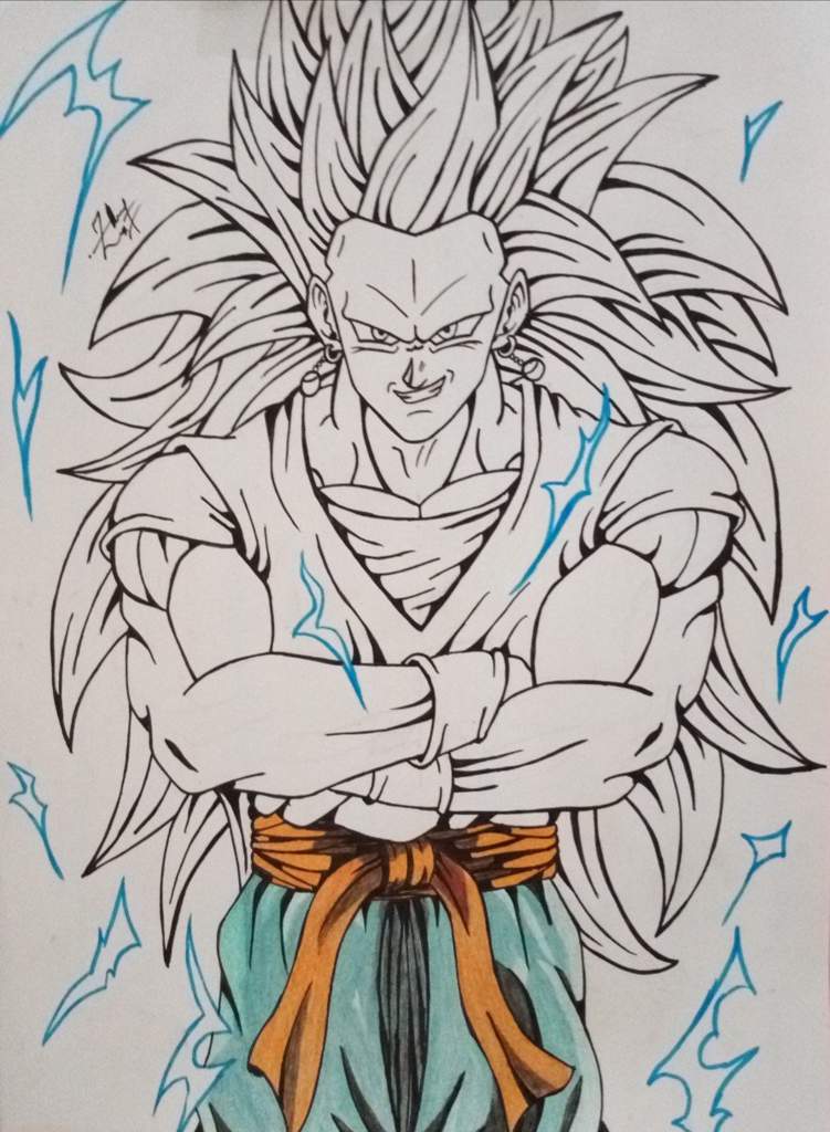 trunks super saiyan 3 drawings