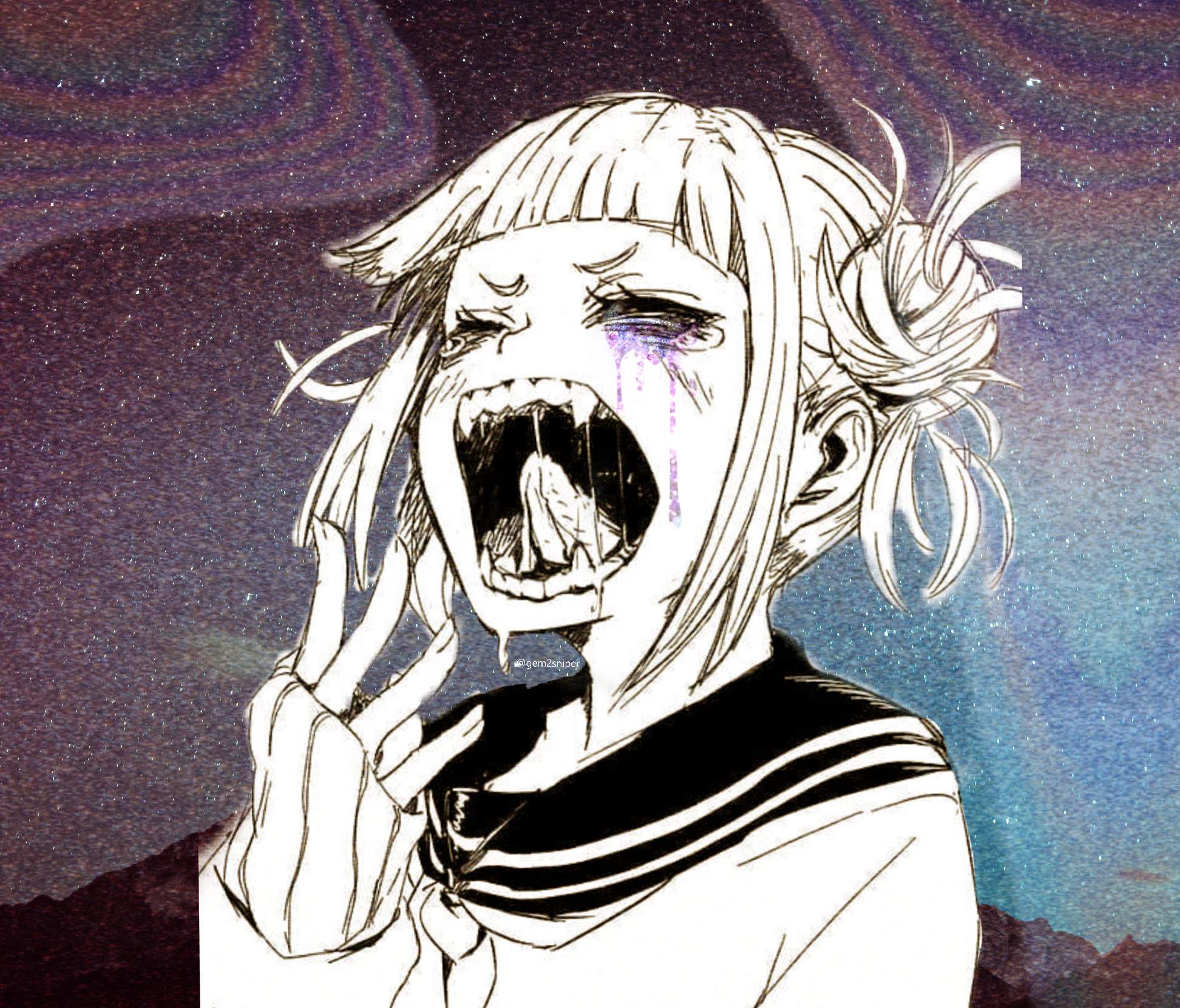 Himiko Toga glitter tear edit | My Hero Academia Amino